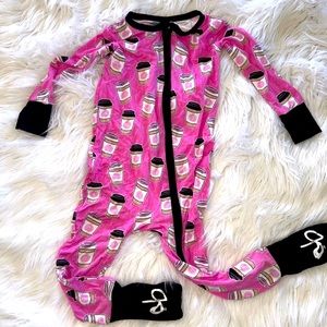 Birdie bean pumpkin convertible footie